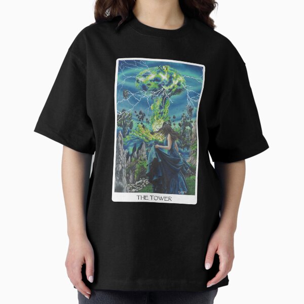 Item preview, The Tower Tarot Card - White designed and sold by Artbykayleighb.