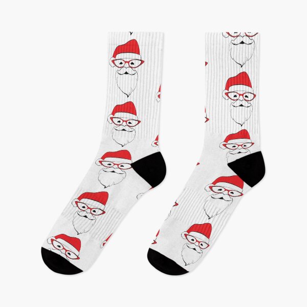 Item preview,  Cool Santa in red vintage glasses   designed and sold by FaddyFog.