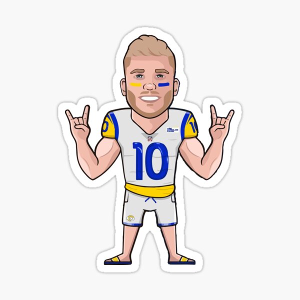 johnnystackart Cooper Kupp Jersey Shirt Sticker