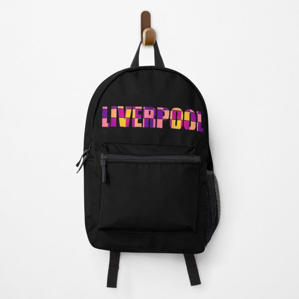 Item preview, Liverpool text with cityscape sunset gradient pattern background designed and sold by Paul Madden.