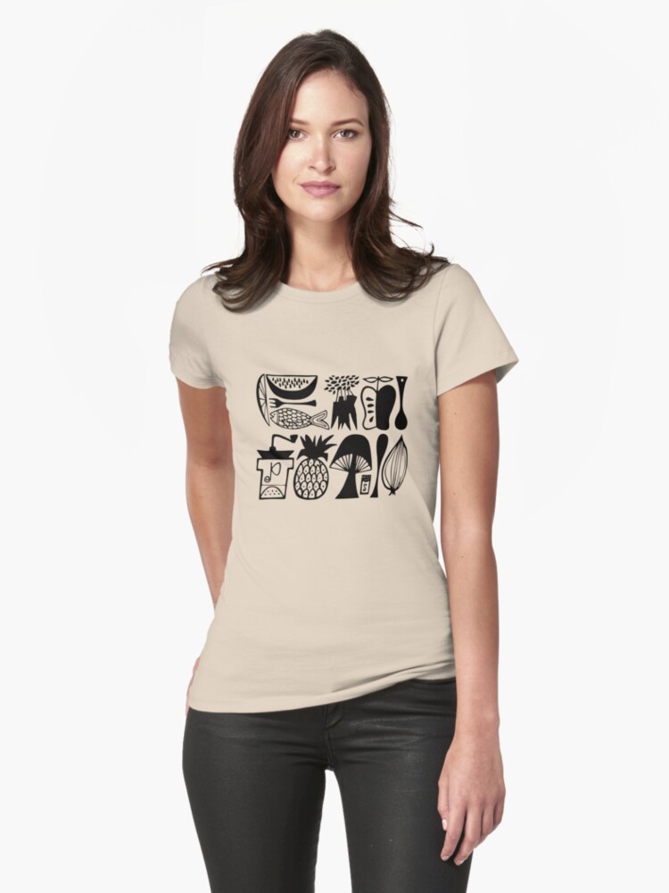 Vintage Pyrex Pattern Mod Kitchen Women S Relaxed Fit T Shirt