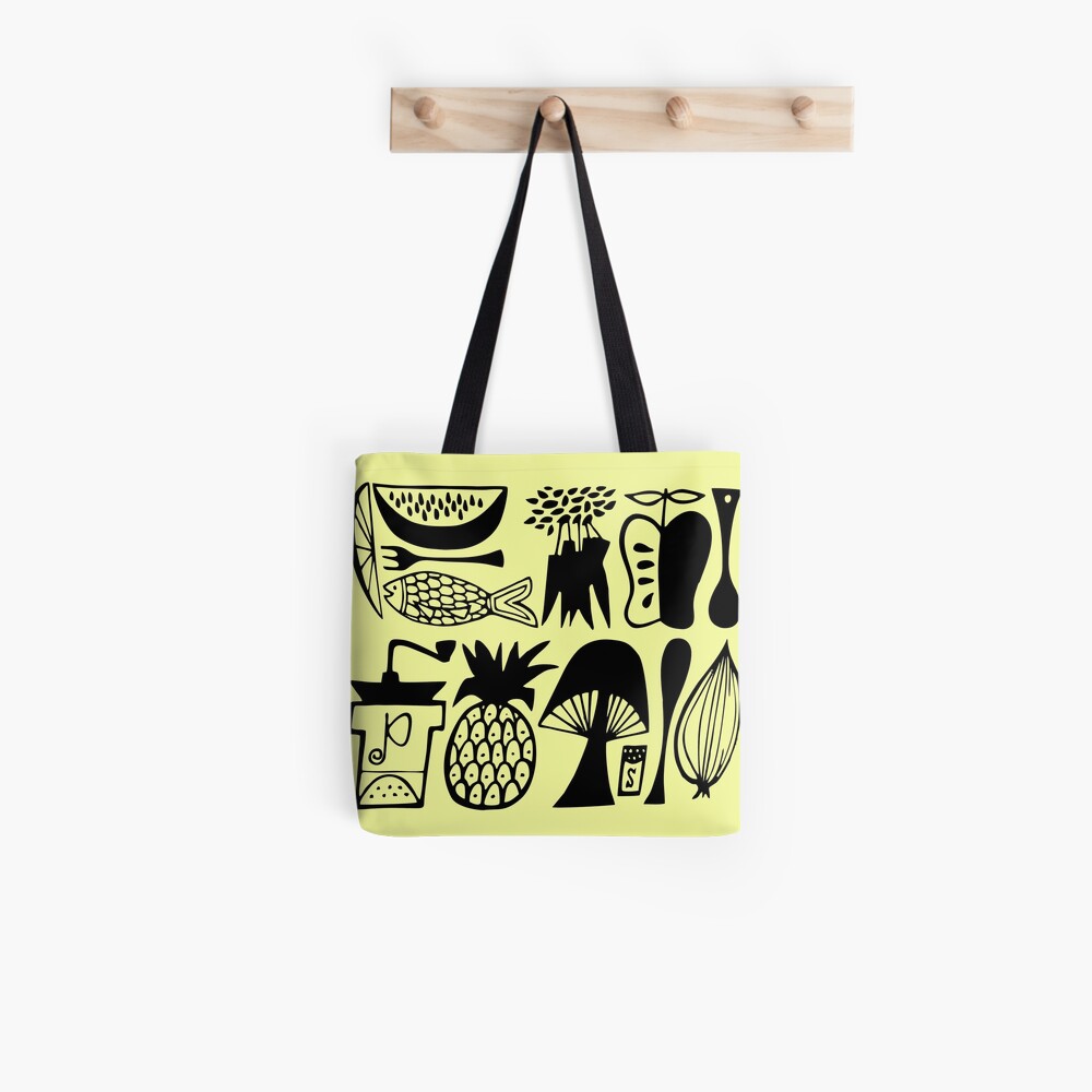 Vintage Pyrex Pattern Mod Kitchen Tote Bag By Smokykitten