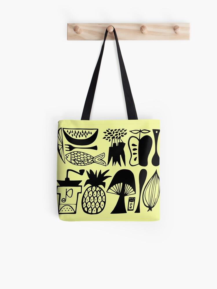 Vintage Pyrex Pattern Mod Kitchen Tote Bag By Smokykitten