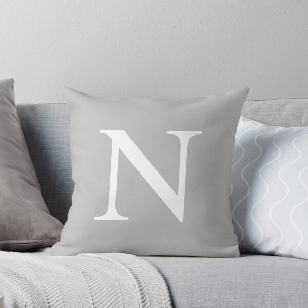 Item preview, Silver Gray Basic Monogram N designed and sold by rewstudio.