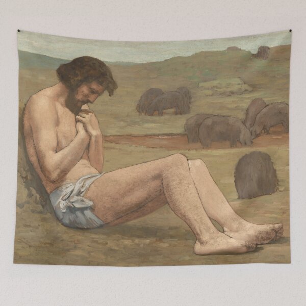 Item preview, The Prodigal Son | Pierre Puvis de Chavannes | 1879 Gospel Biblical Art designed and sold by CJET.