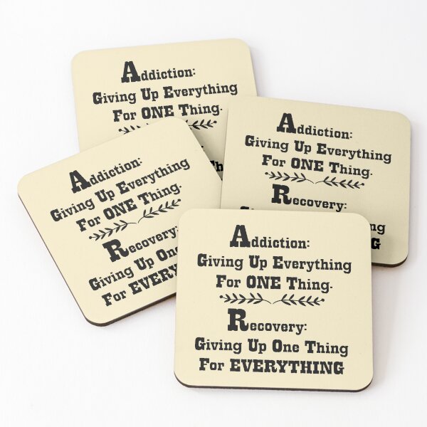 Item preview, Addiction Giving Up Everything For One Thing, Recovery Giving Up One Thing For Everything designed and sold by handsoftime2020.