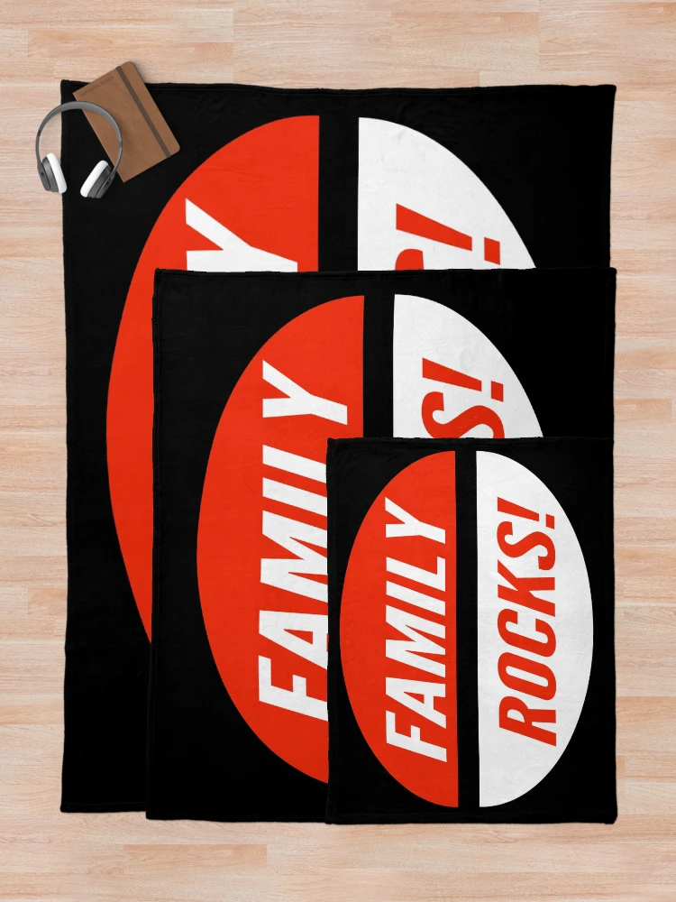 Thumbnail 5 of 6, Throw Blanket, Family Rocks! designed and sold by Fashimation20.