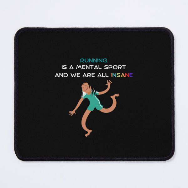 Item preview, Crazy Running Is A Mental Sport And We Are All Insane | Dark Background designed and sold by embaarc.
