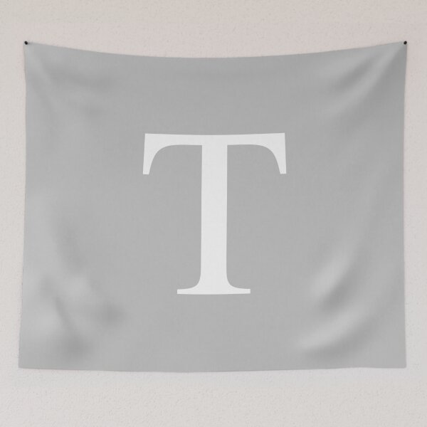Item preview, Silver Gray Basic Monogram T designed and sold by rewstudio.
