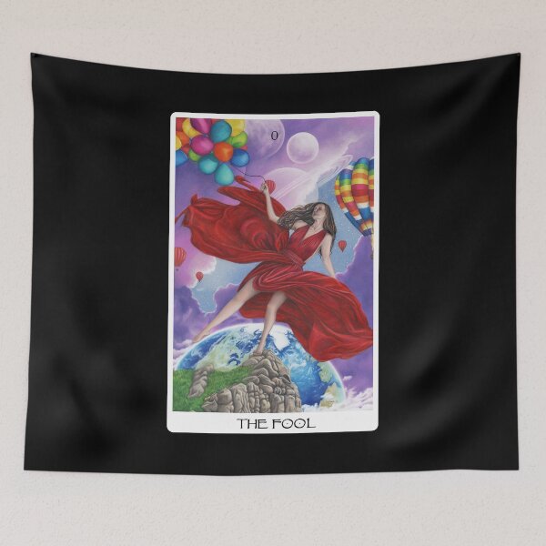 Item preview, The Fool Tarot Card - Black designed and sold by Artbykayleighb.