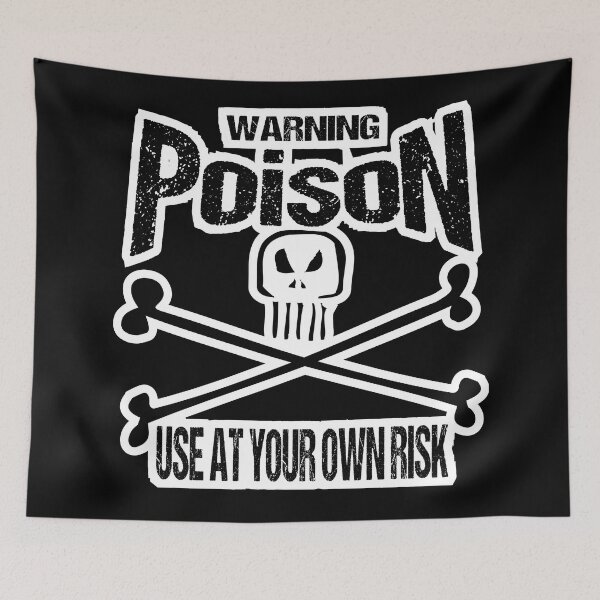 Item preview, Warning Skull Poison Label Use at your own Risk #2 designed and sold by SimonSay.