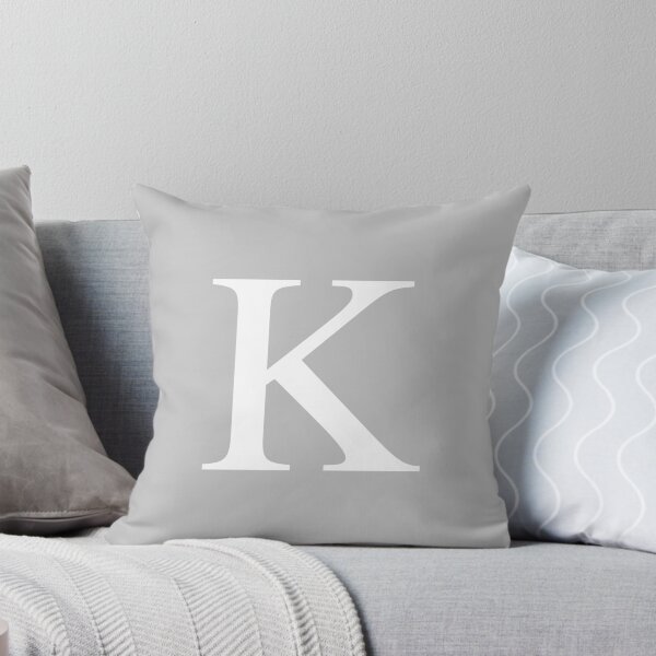 Item preview, Silver Gray Basic Monogram K designed and sold by rewstudio.