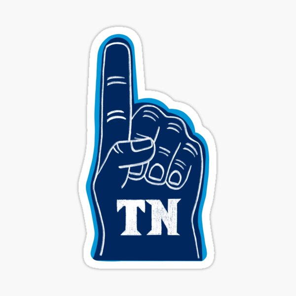 Tennessee Titans: 2021 Foam Finger - Officially Licensed NFL Removable  Adhesive Decal