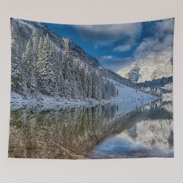 Item preview, Wintertime Maroon Bells, Aspen, Colorado designed and sold by Rocky Mountain Artistry.