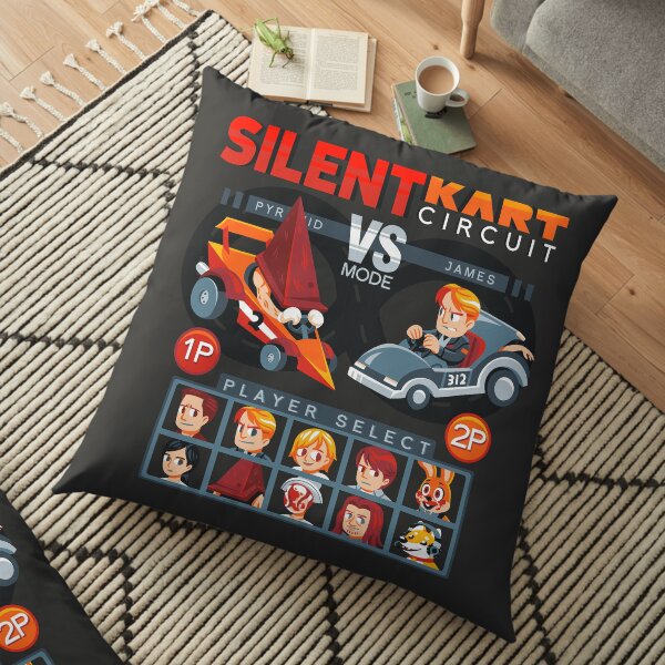 SILENT KART CIRCUIT Floor Pillow