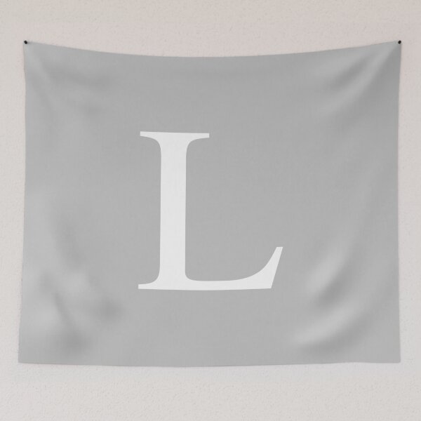 Item preview, Silver Gray Basic Monogram L designed and sold by rewstudio.