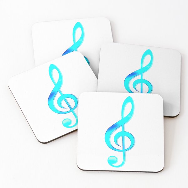 Item preview, Turquoise Treble Clef, Music Style designed and sold by Dven-Clothes.