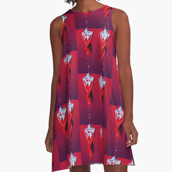 Gemini by Tale Teller Servalan Red Dipped Torsos  A-Line Dress