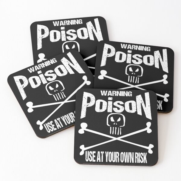 Item preview, Warning Skull Poison Label Use at your own Risk #4 designed and sold by SimonSay.