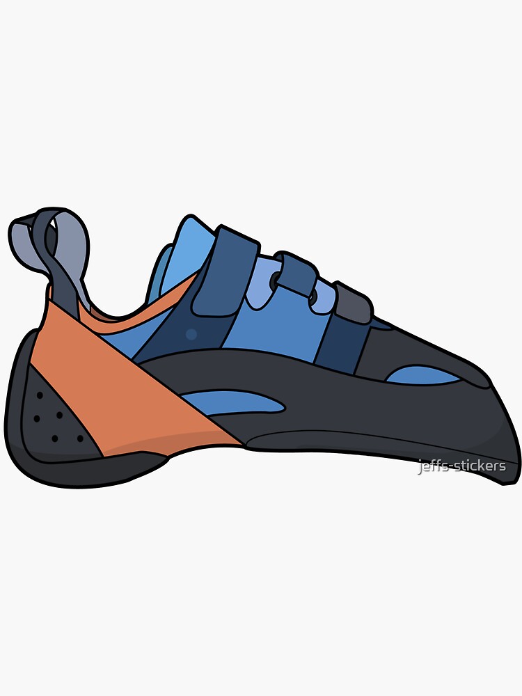 "Climbing Shoe Illustration" Sticker for Sale by jeffsstickers Redbubble