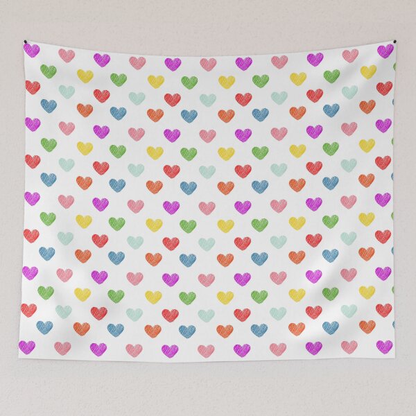 Item preview, cute rainbow hearts designed and sold by LaurenPittaway.