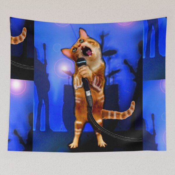 Item preview, espdzines-cat singer designed and sold by EspDzines.