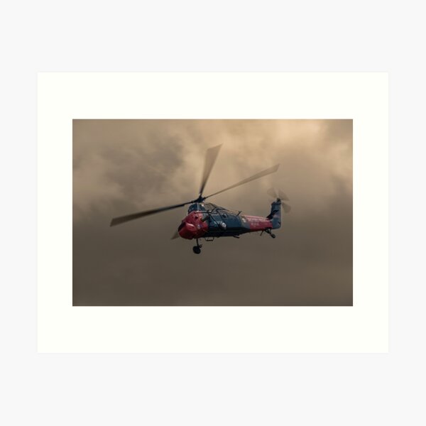 Royal Navy Wessex Helicopter flown by Historic Helicopters at RAF Cosford Air show 2022 Art Print