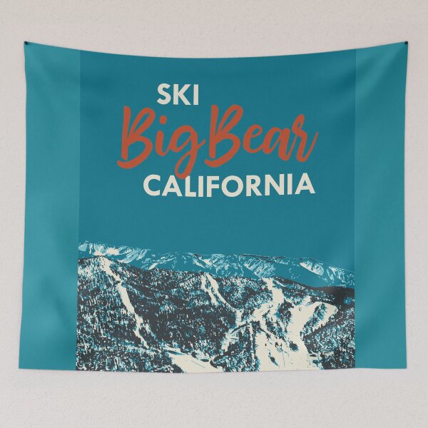 Item preview, Big Bear Vintage Ski Poster designed and sold by ROEDERcraft.