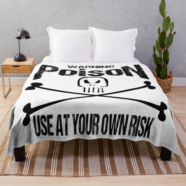 Item preview, Warning Skull Poison Label Use at your own Risk #5 designed and sold by SimonSay.