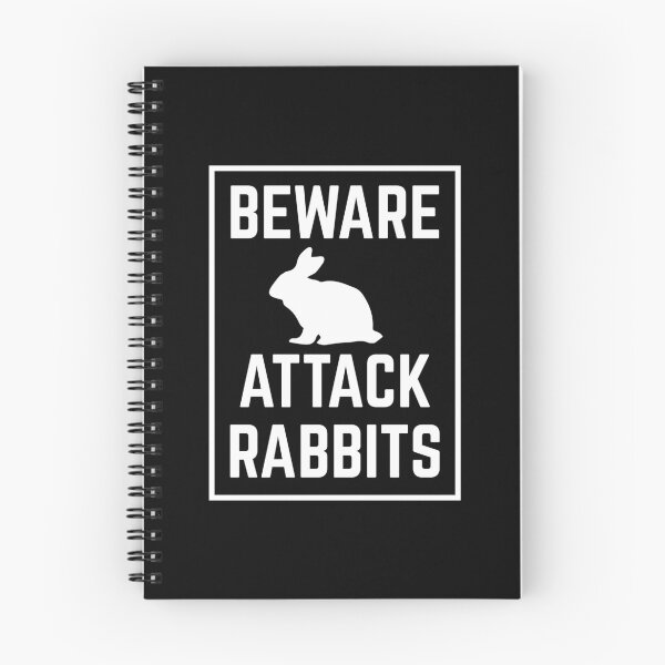 Item preview, BEWARE attack rabbits designed and sold by jazzydevil.