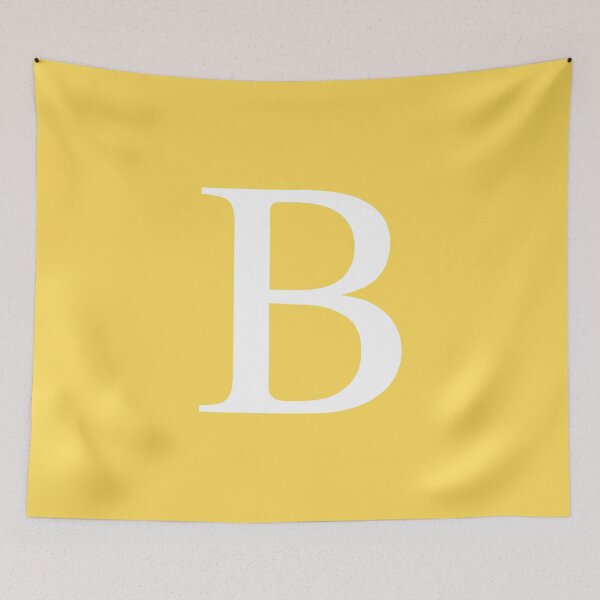 Item preview, Mustard Yellow Basic Monogram B designed and sold by rewstudio.