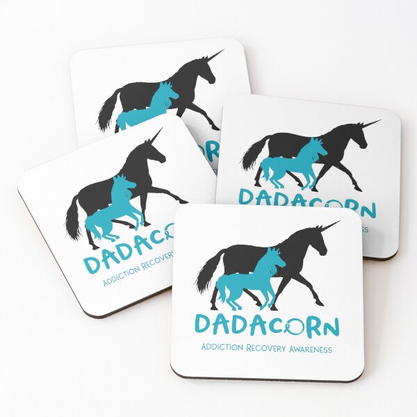 Item preview, Addiction Recovery Awareness Dad Unicorn Dadacorn Support Addiction Recovery Warrior  designed and sold by RunningShop.