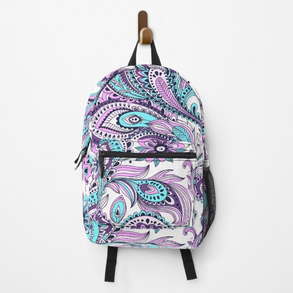 Item preview, Paisley Turquoise Purple Mauve Floral Boho designed and sold by StudioArt63.