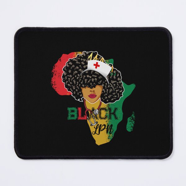 Item preview, Black LPN Nurse Messy Bun Pride African Black History Month designed and sold by wienssyzdeks.