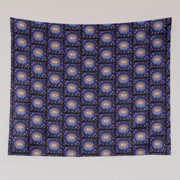 Item preview, Cosmic eye nebula pattern and vesica piscis art design  designed and sold by LynseysArtShop.