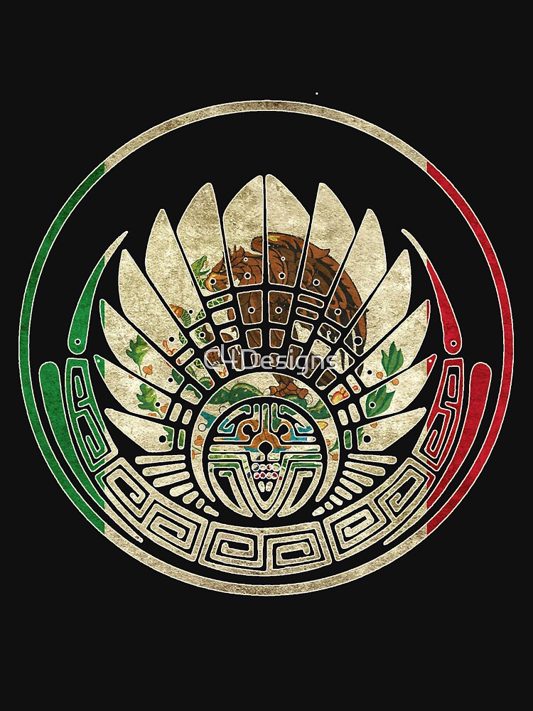 "Mexican Flag Mayan Crop Circle" Tshirt by C4Designs Redbubble
