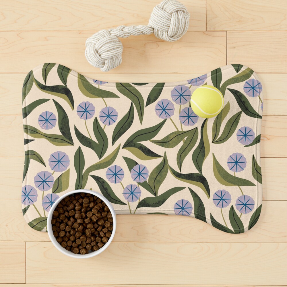 Periwinkle Plant Pet Mat