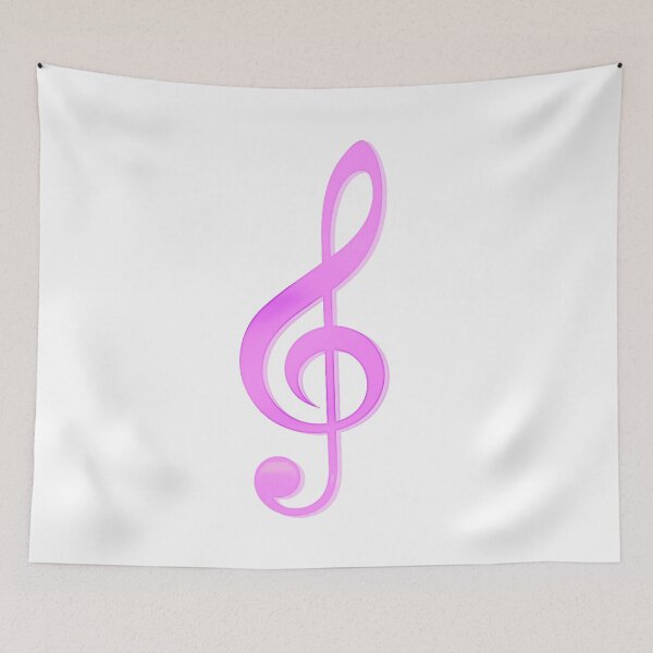 Item preview, Pink Treble Clef, Music Style designed and sold by Dven-Clothes.