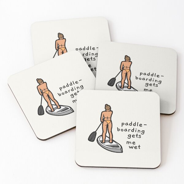 Item preview, paddleboarding gets me wet designed and sold by AprilCreations.