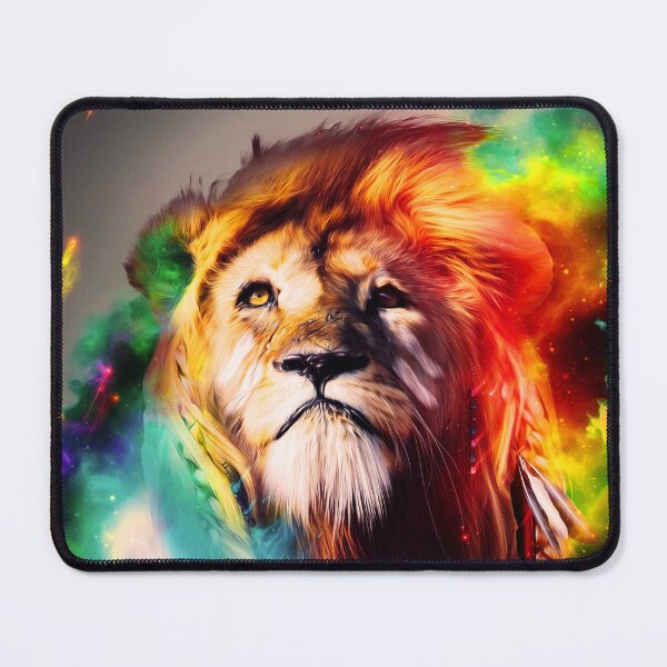 Item preview, Colorful lion 2, abstract art designed and sold by zeljana0504.