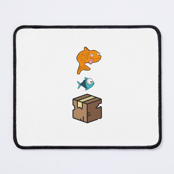Item preview, Big Fish Little Fish Cardboard Box - Cartoon Style designed and sold by ImagesDesigns.