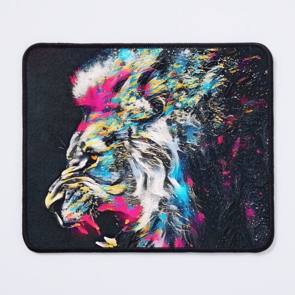 Item preview, Colorful lion 3, abstract art designed and sold by zeljana0504.