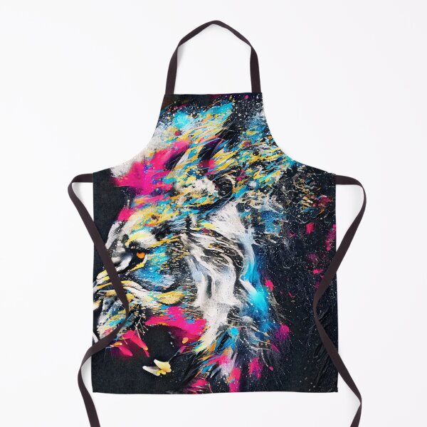 Item preview, Colorful lion 3, abstract art designed and sold by zeljana0504.