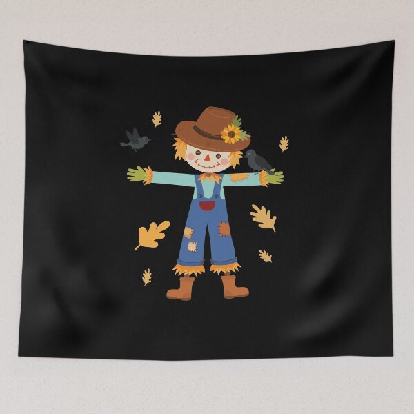 Item preview, Cute Scarecrow With Birds Fall Autumn Halloween Harvest designed and sold by Med ing.