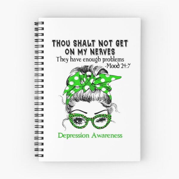 Item preview, Depression Awareness - Thou Shalt Not Get On My Nerves they have enough problems designed and sold by Aaron309.