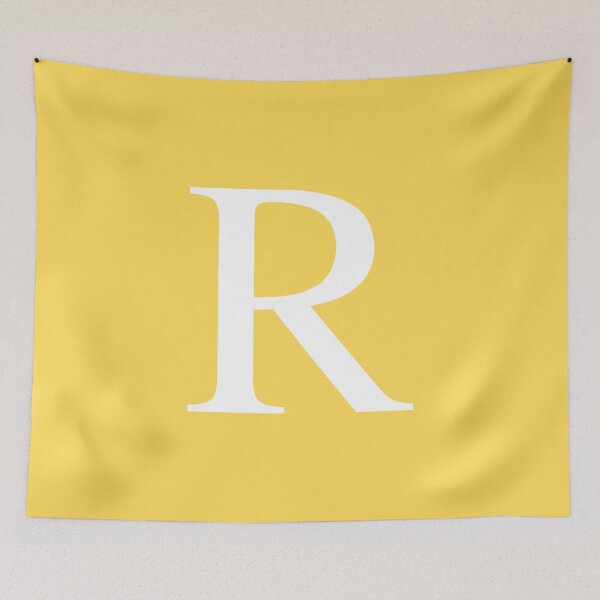 Item preview, Mustard Yellow Basic Monogram R designed and sold by rewstudio.