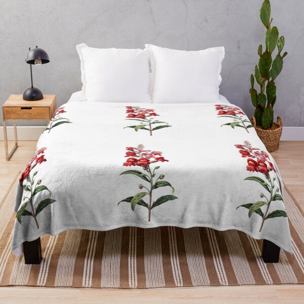 Item preview, Snapdragon Print Red Flowers Botanical designed and sold by merch-design09.