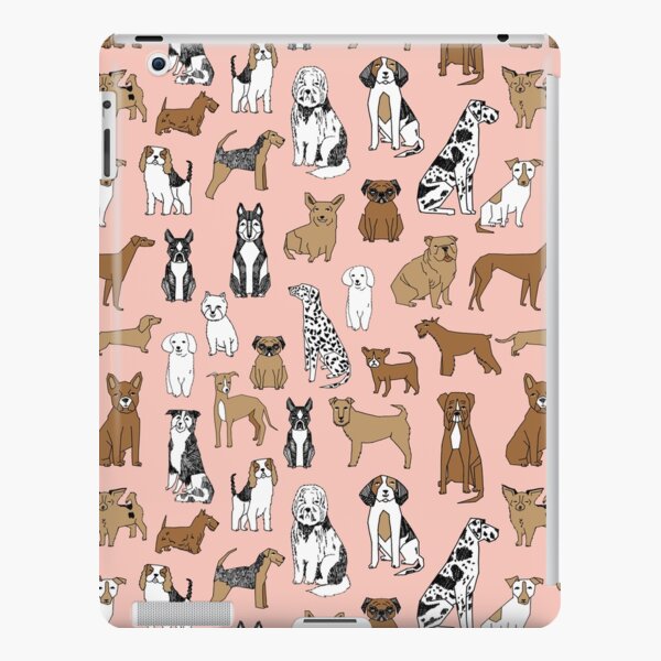 Dogs Dogs Dogs - Pink Background iPad Snap Case