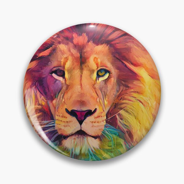 Item preview, Colorful lion 4, abstract art designed and sold by zeljana0504.