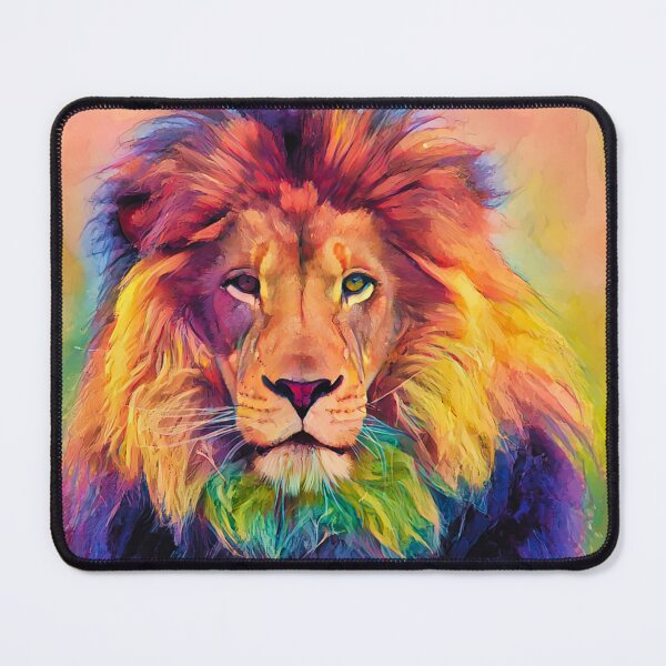 Item preview, Colorful lion 4, abstract art designed and sold by zeljana0504.